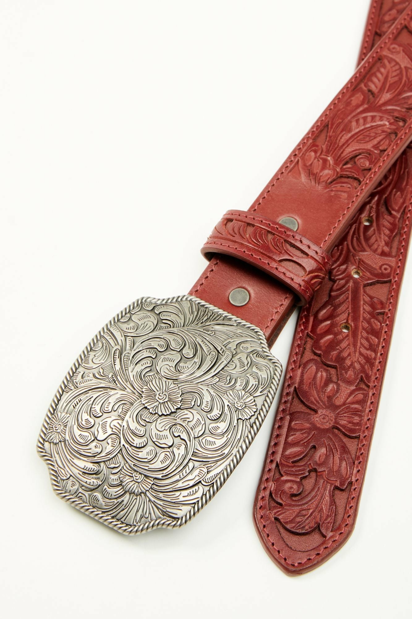 Idyllwind Women | Westerly Drive Red Tooled Belt