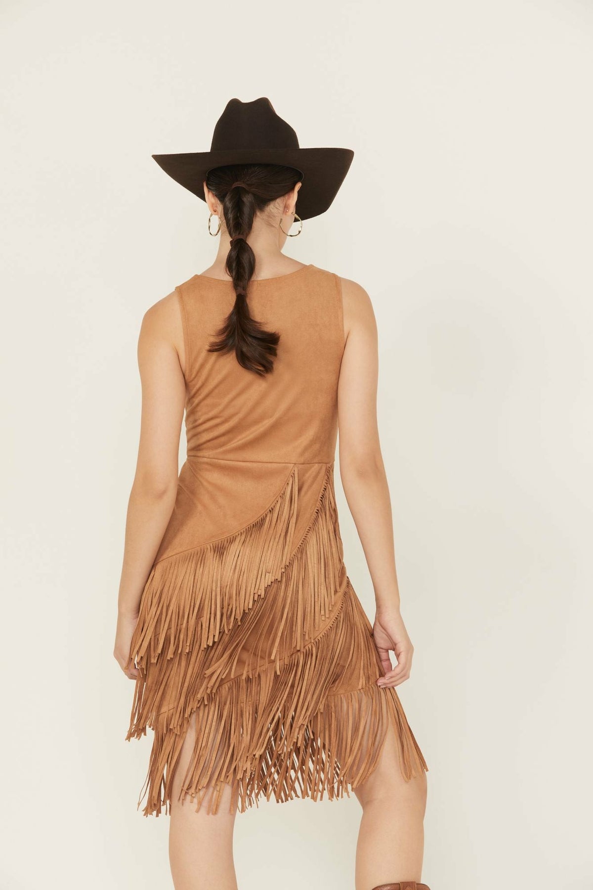 Idyllwind Women | Tina Faux Suede Fringe Mini Dress