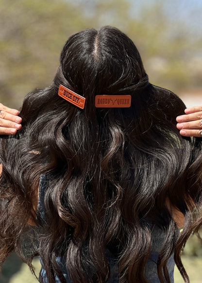 Idyllwind Women | Buck Off Faux Leather Hair Clip Set - 2 Piece