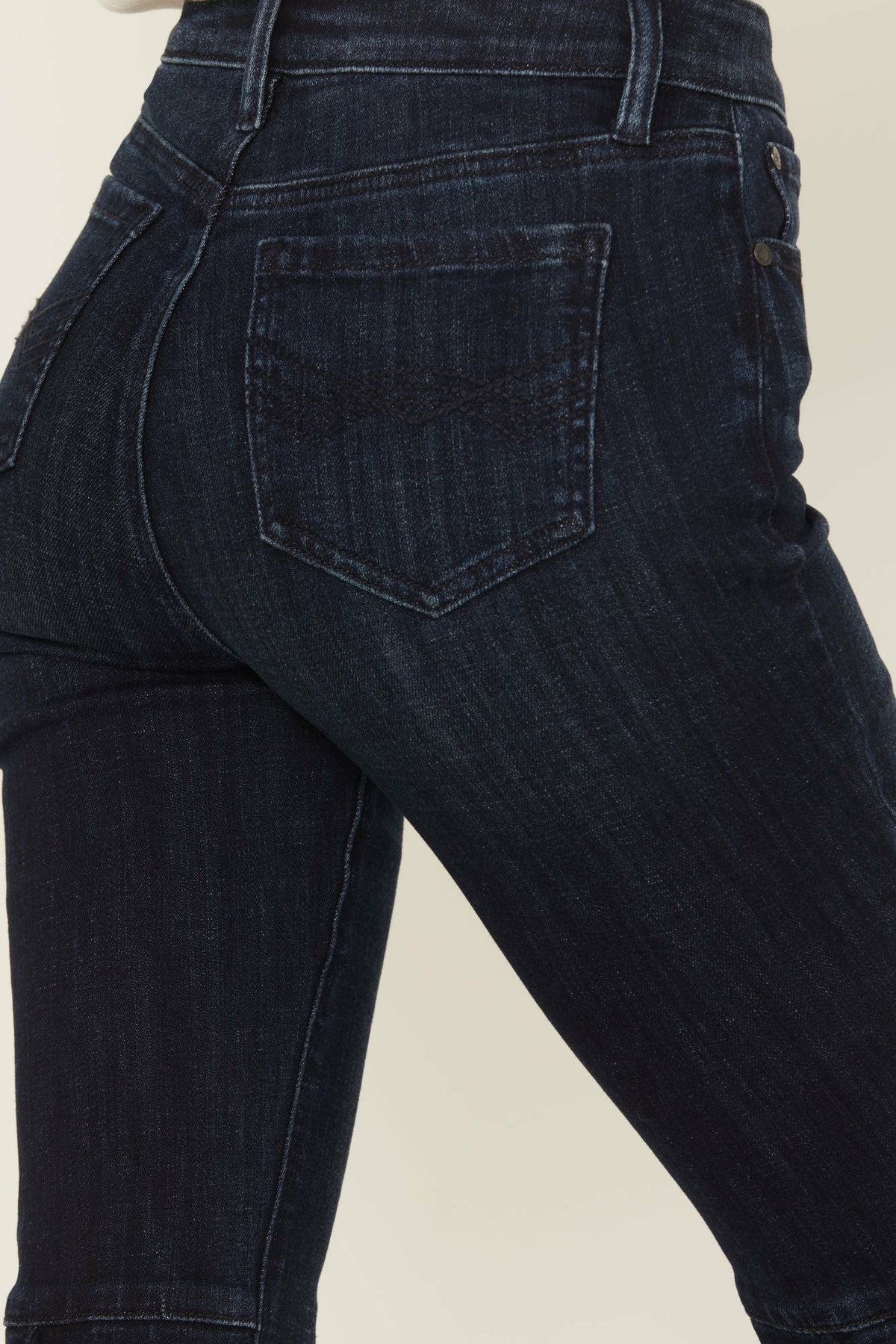 Idyllwind Women | Allessio Dark Wash High Rise Fringe Bootcut Super Stretch Denim Jeans
