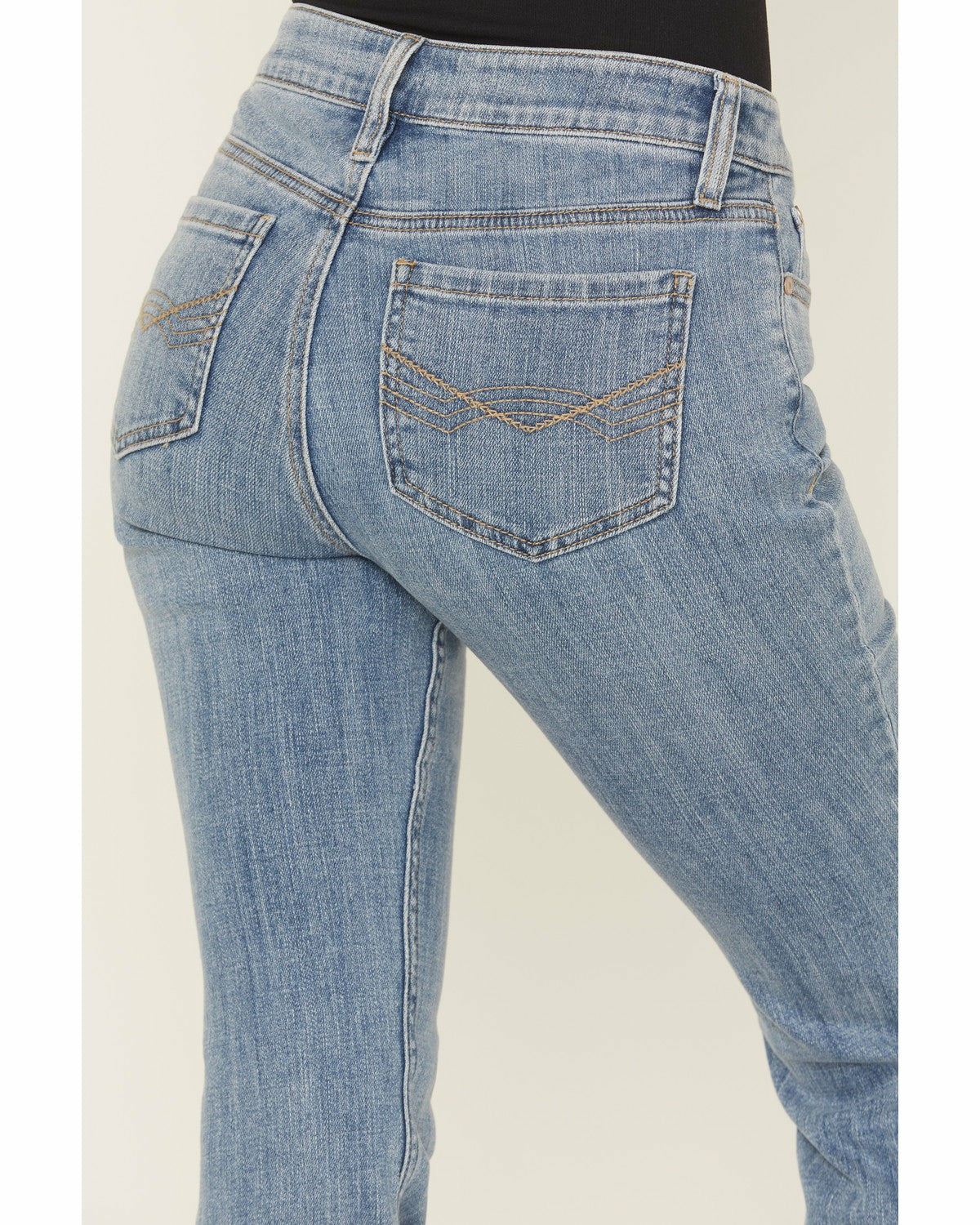 Idyllwind Women | Hawkins Light Wash Rebel Mid Rise Boot Stitch Bootcut Super Stretch Denim Jeans