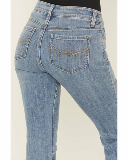 Idyllwind Women | Hawkins Light Wash Rebel Mid Rise Boot Stitch Bootcut Super Stretch Denim Jeans