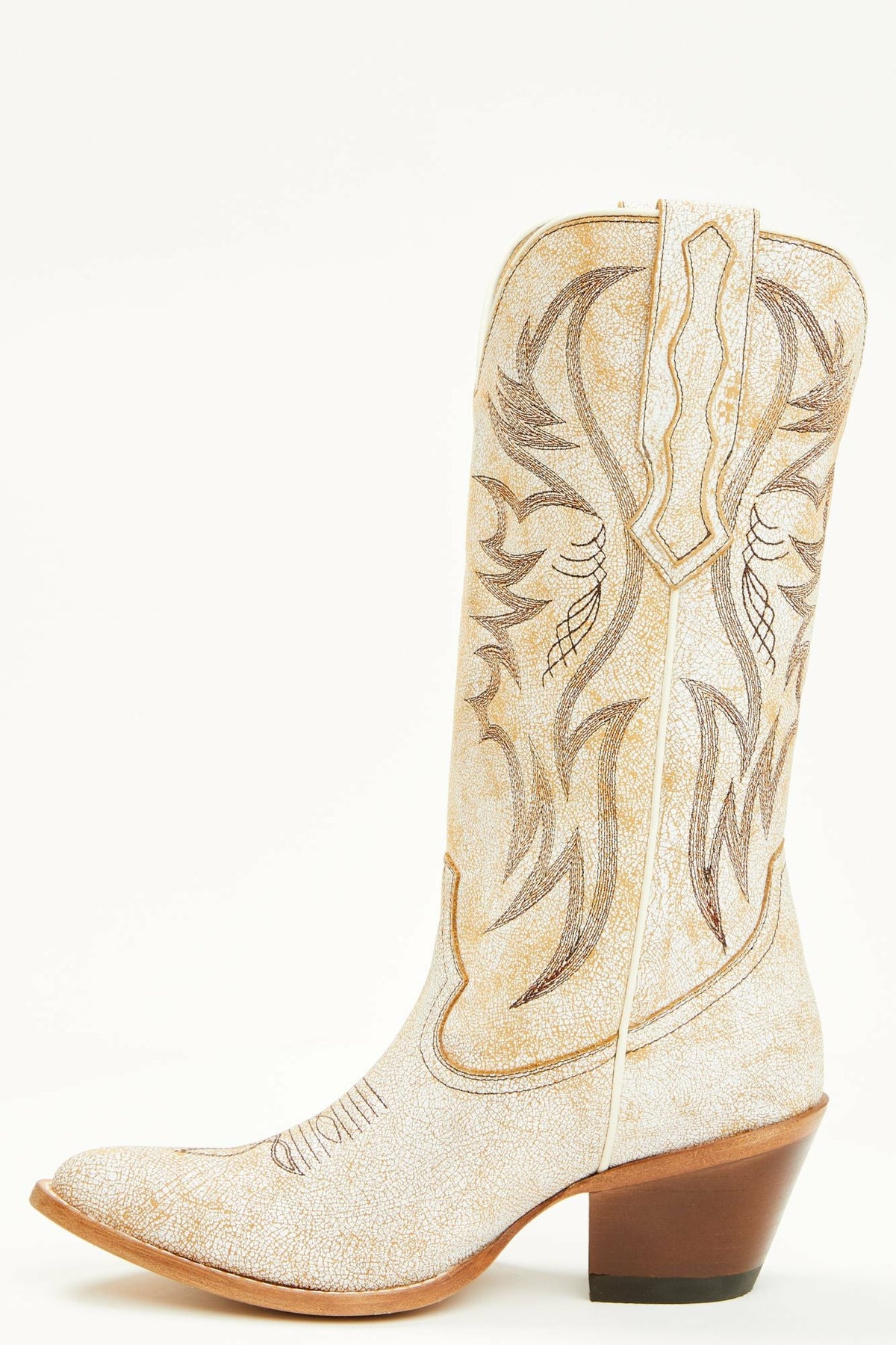 Idyllwind Women | Charmed Life Crackle White Leather Western Boots - Round Toe