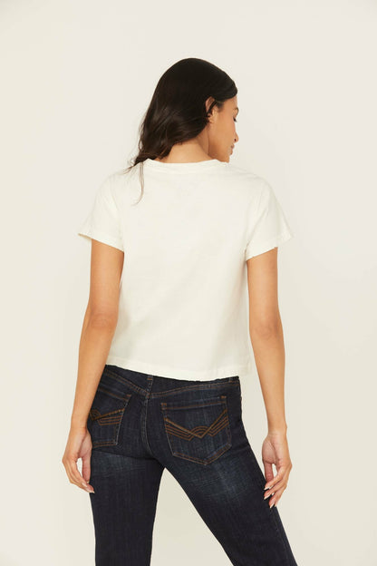 Idyllwind Women | Rhinestone Rose Short Sleeve Cropped Graphic Tee