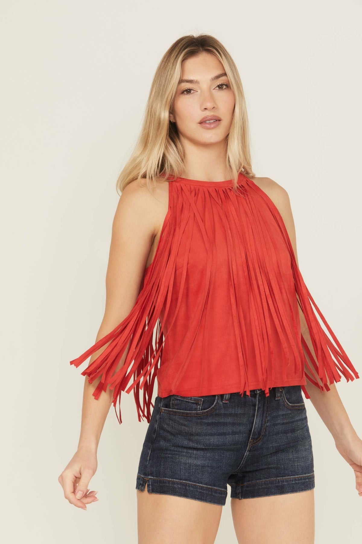 Idyllwind Women | Madie Faux Suede Fringe Tank