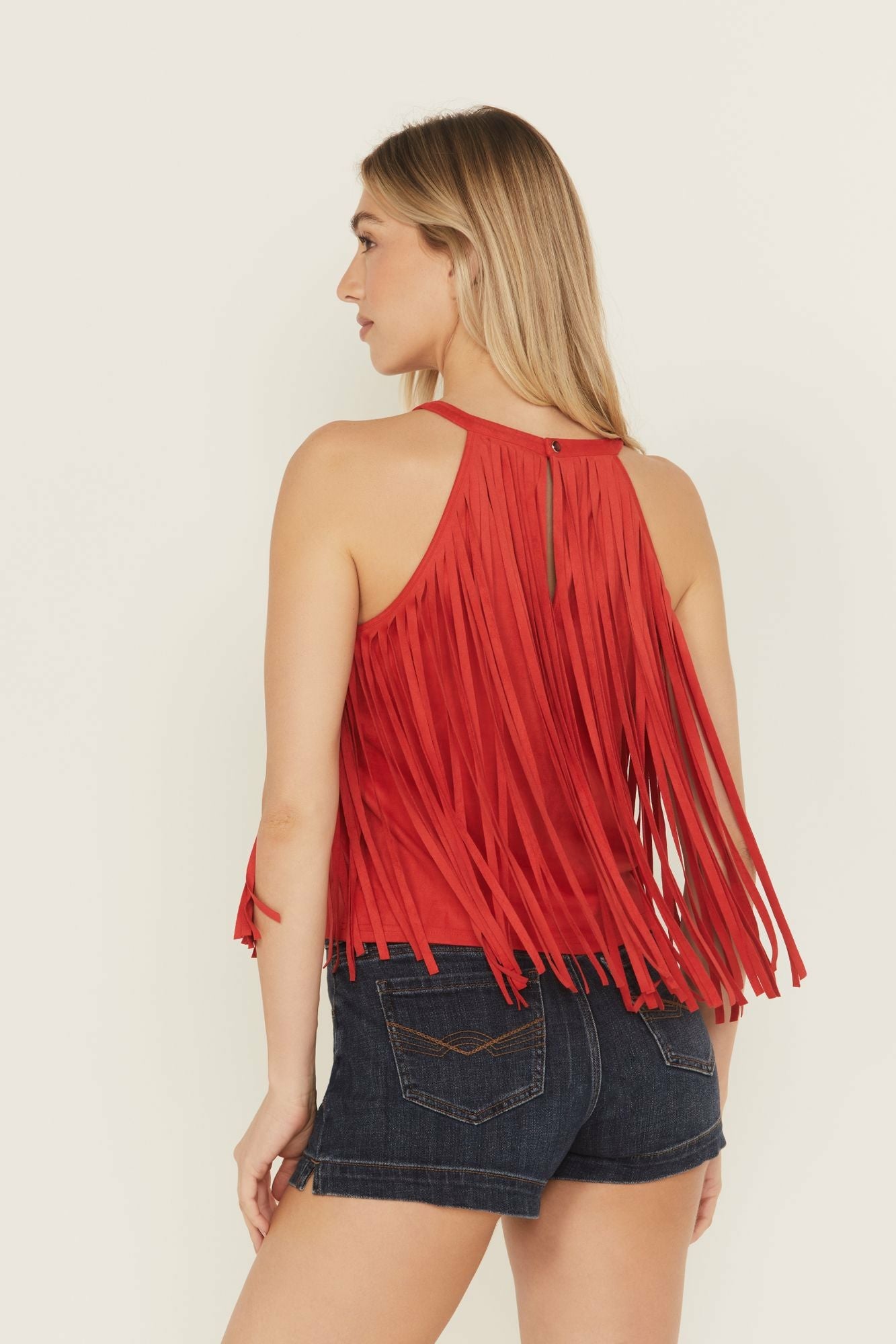 Idyllwind Women | Madie Faux Suede Fringe Tank