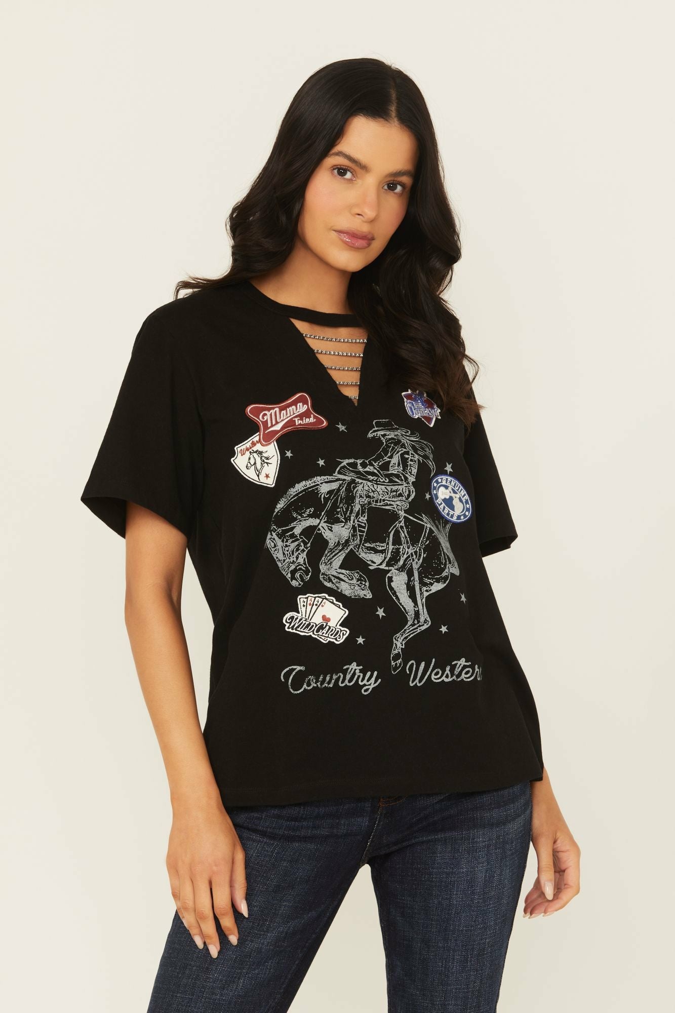 Idyllwind Women | Country And Western Embellished Short Sleeve Graphic Tee