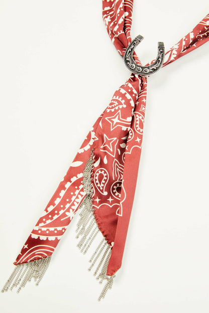Idyllwind Women | Amelia Chain Fringe Bandana Necklace