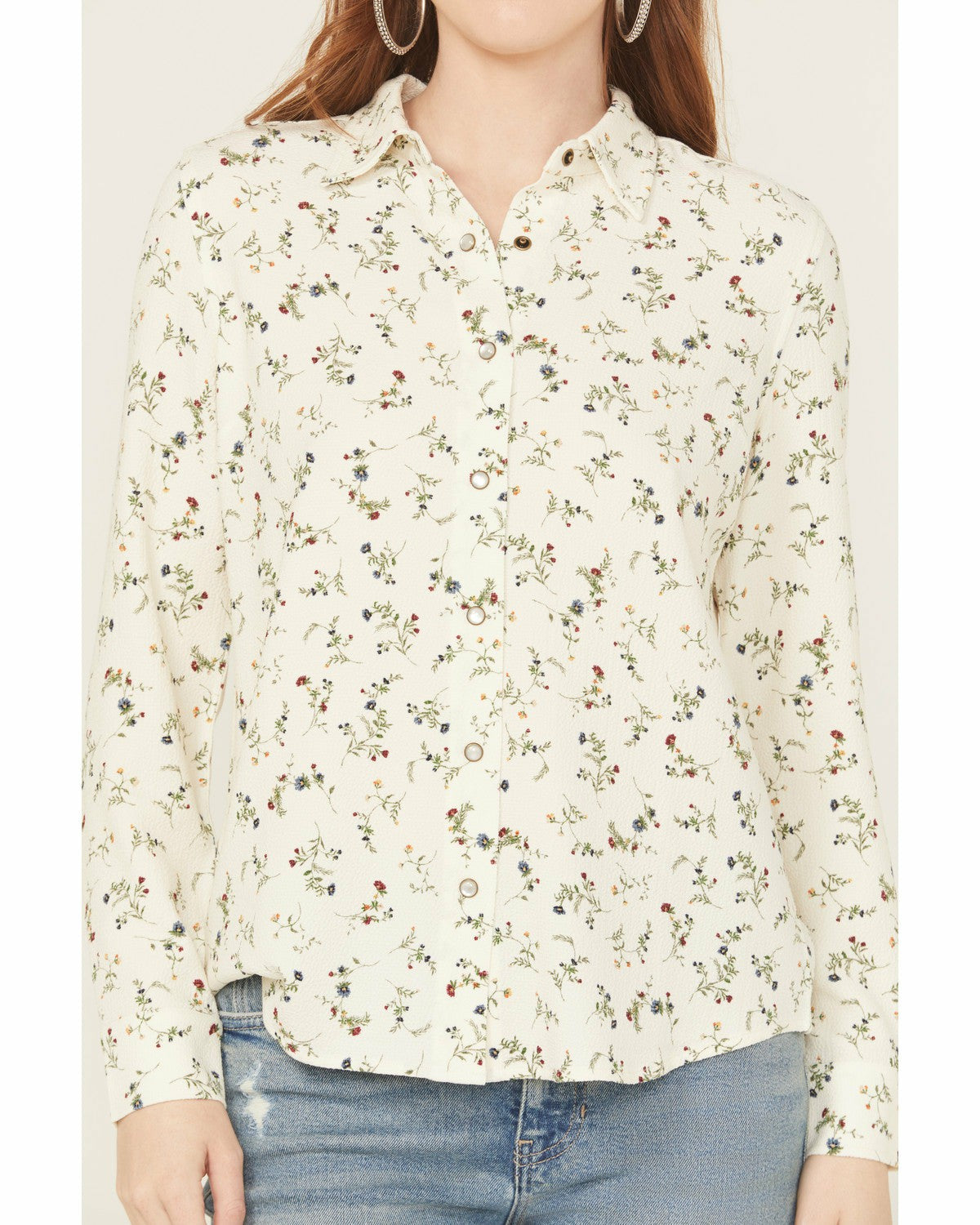 Idyllwind Women | Snowden Floral Print Long Sleeve Featherlight Western Shirt