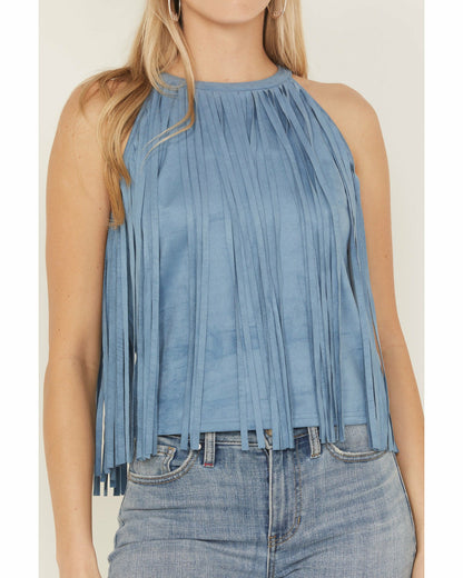 Idyllwind Women | Madie Faux Suede Fringe Tank