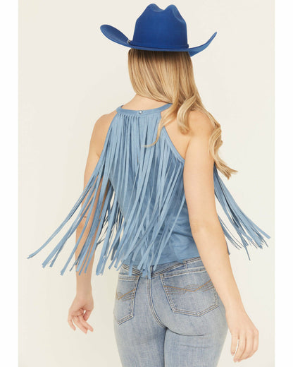 Idyllwind Women | Madie Faux Suede Fringe Tank