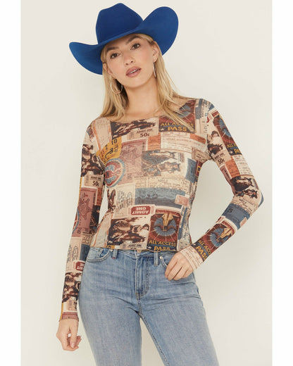 Idyllwind Women | Rodeo Ticket Long Sleeve Mesh Shirt