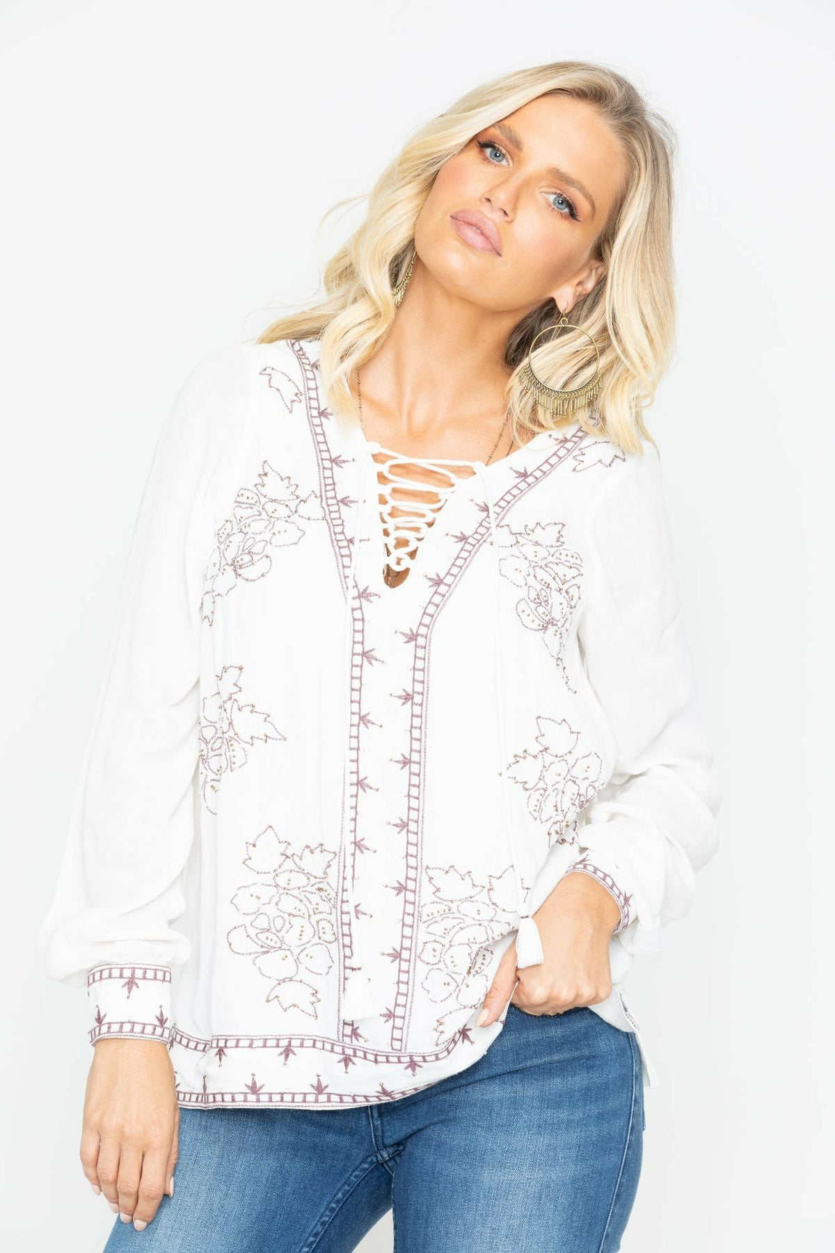 Idyllwind Women | Homegrown Lace Up Tunic Top