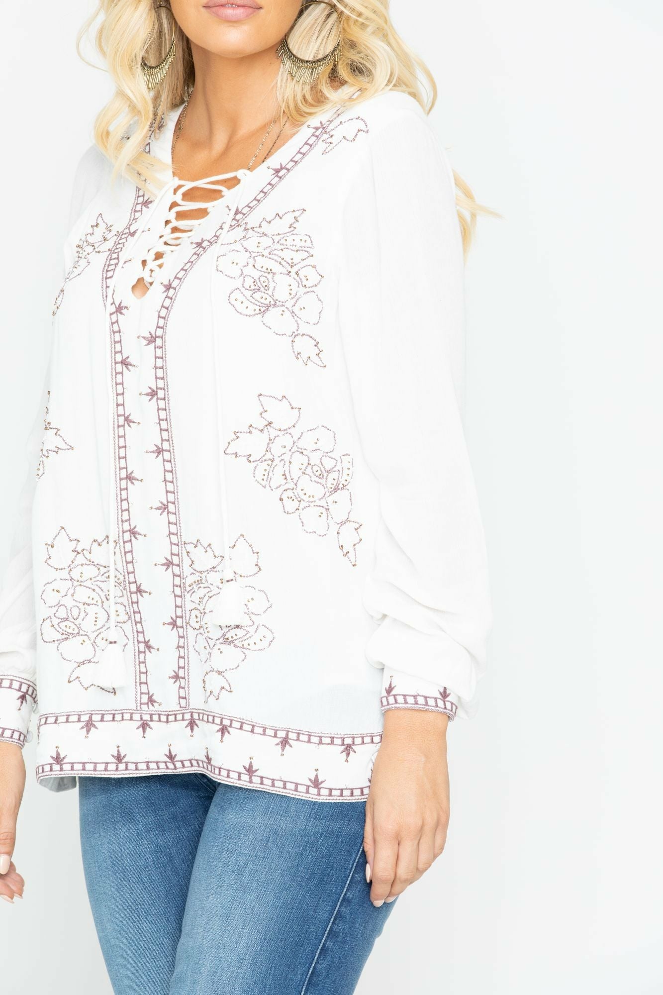 Idyllwind Women | Homegrown Lace Up Tunic Top
