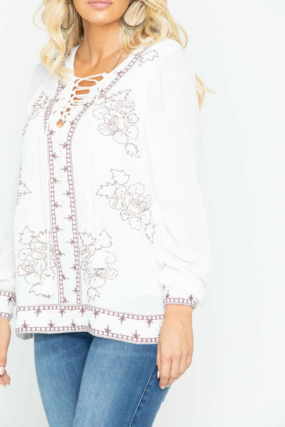 Idyllwind Women | Homegrown Lace Up Tunic Top