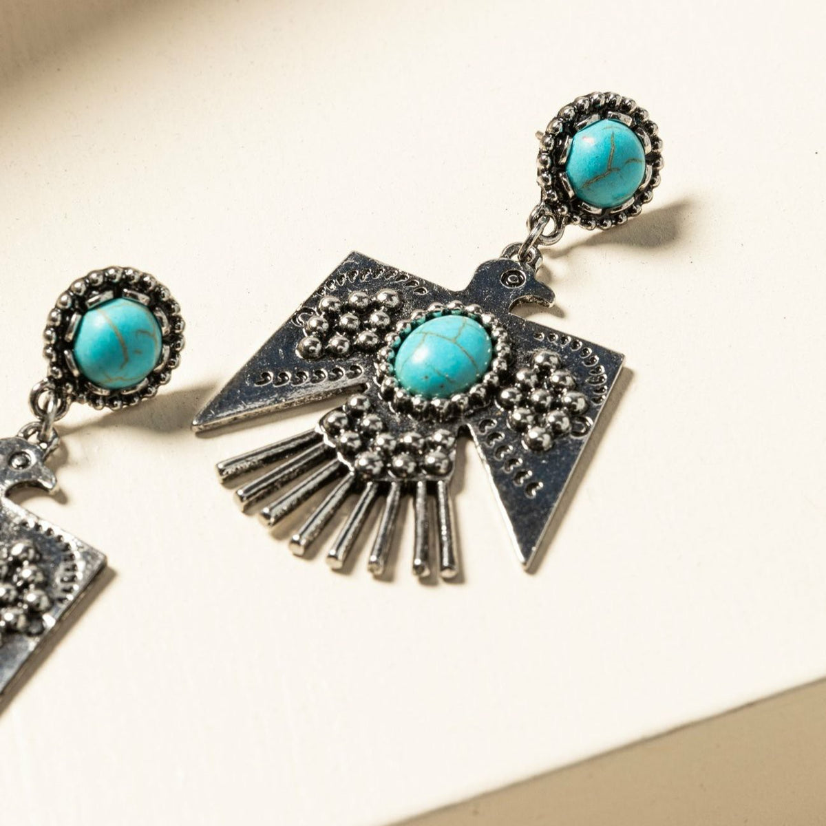 Idyllwind Women | Turquoise Beaded Thunderbird Earrings