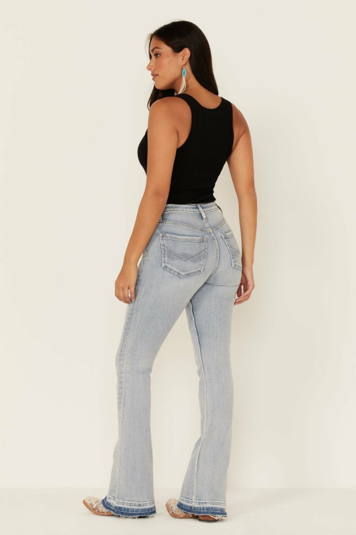 Idyllwind Women | Light Wash Mustang High Risin Released Hem Flare Jeans