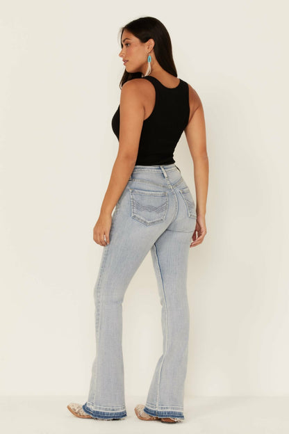 Idyllwind Women | Light Wash Mustang High Risin Released Hem Flare Jeans