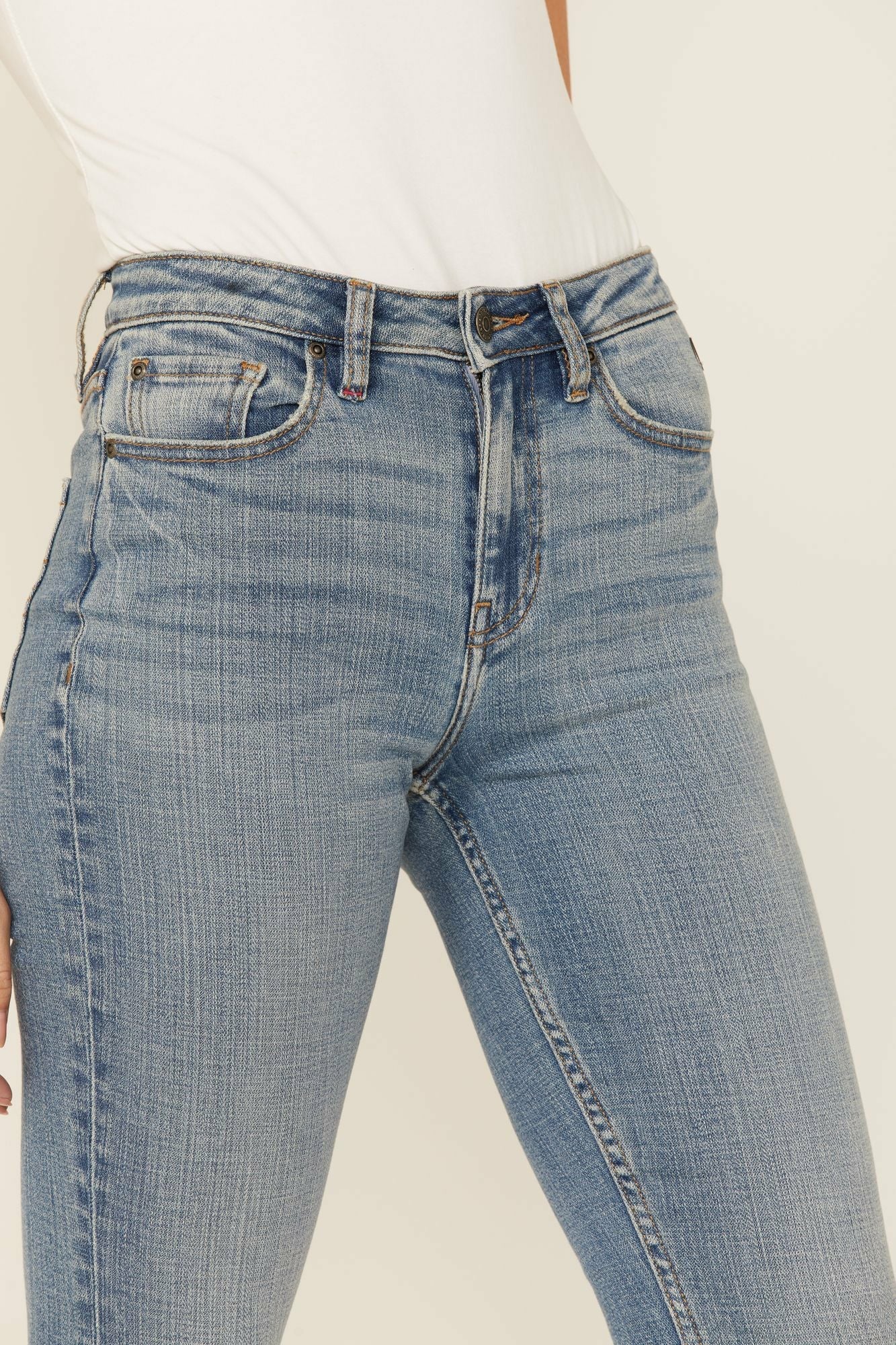 Idyllwind Women | Medium Wash Old West High Risin Released Hem Flare Jeans