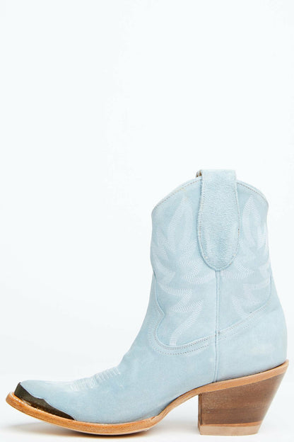 Idyllwind Women | Wheels Blue Suede Western Booties - Round Toe