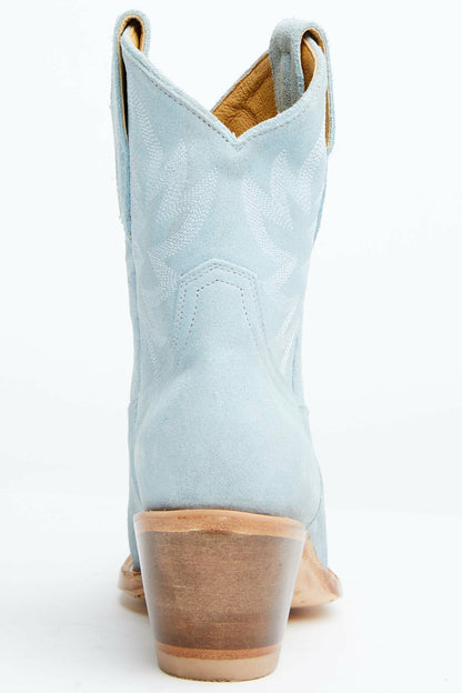 Idyllwind Women | Wheels Blue Suede Western Booties - Round Toe