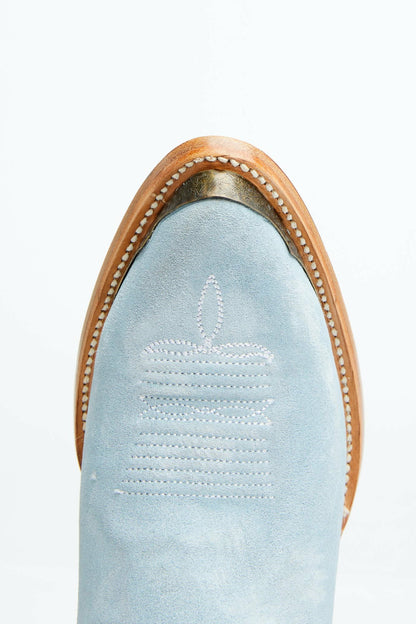 Idyllwind Women | Wheels Blue Suede Western Booties - Round Toe