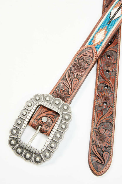 Idyllwind Women | Genuine Leather Windriver Seed Bead Belt