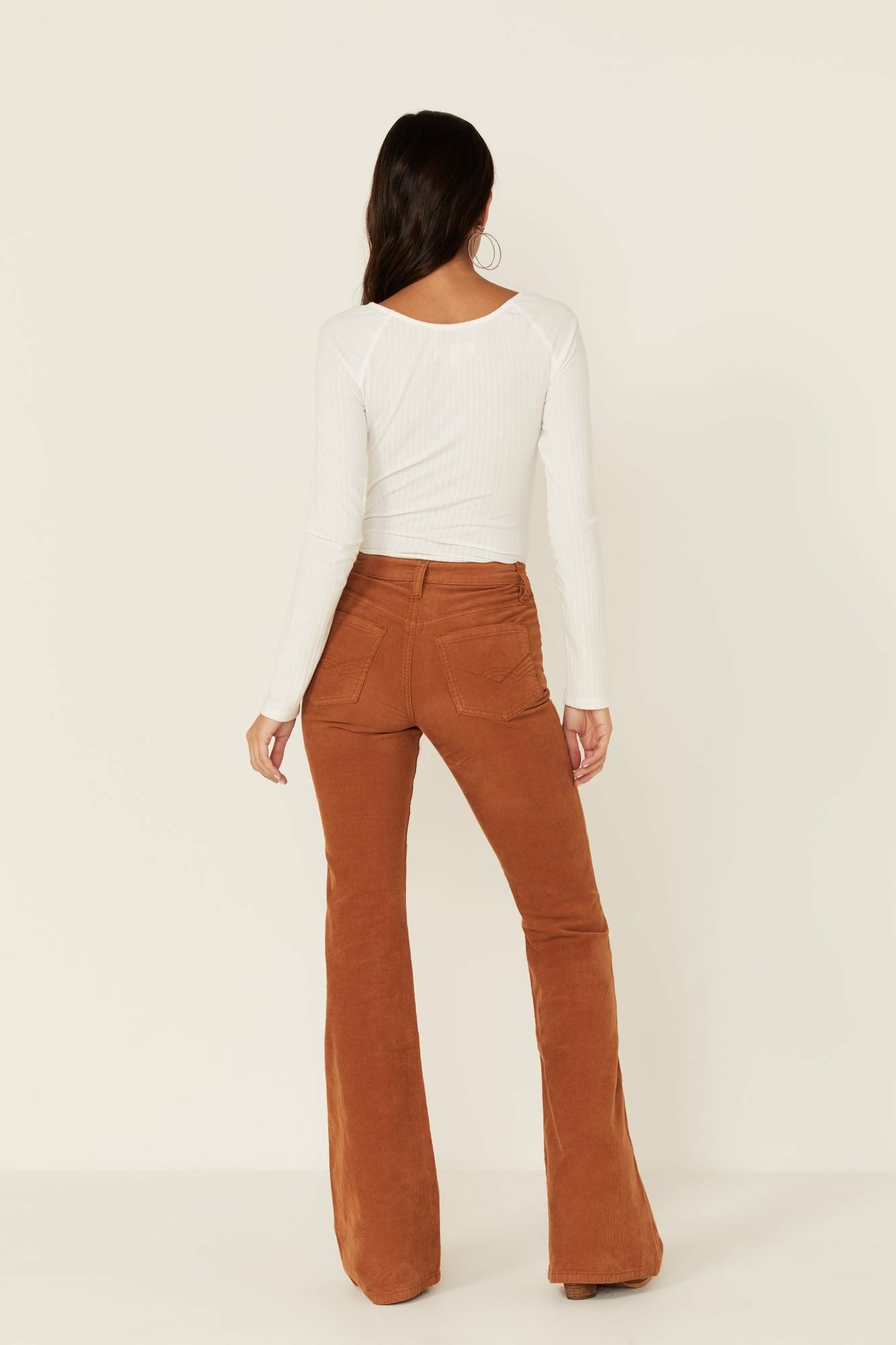 Idyllwind Women | Pecan High Rise Flare Stretch Corduroy Jeans