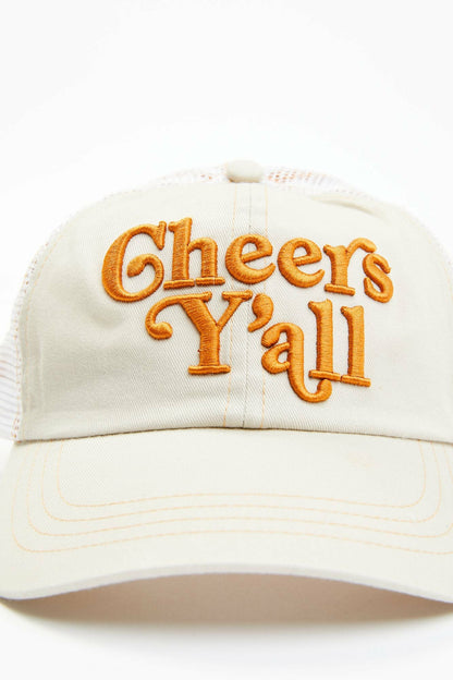 Idyllwind Women | Cheers Ya'll Embroidered Mesh-Back Baseball Hat