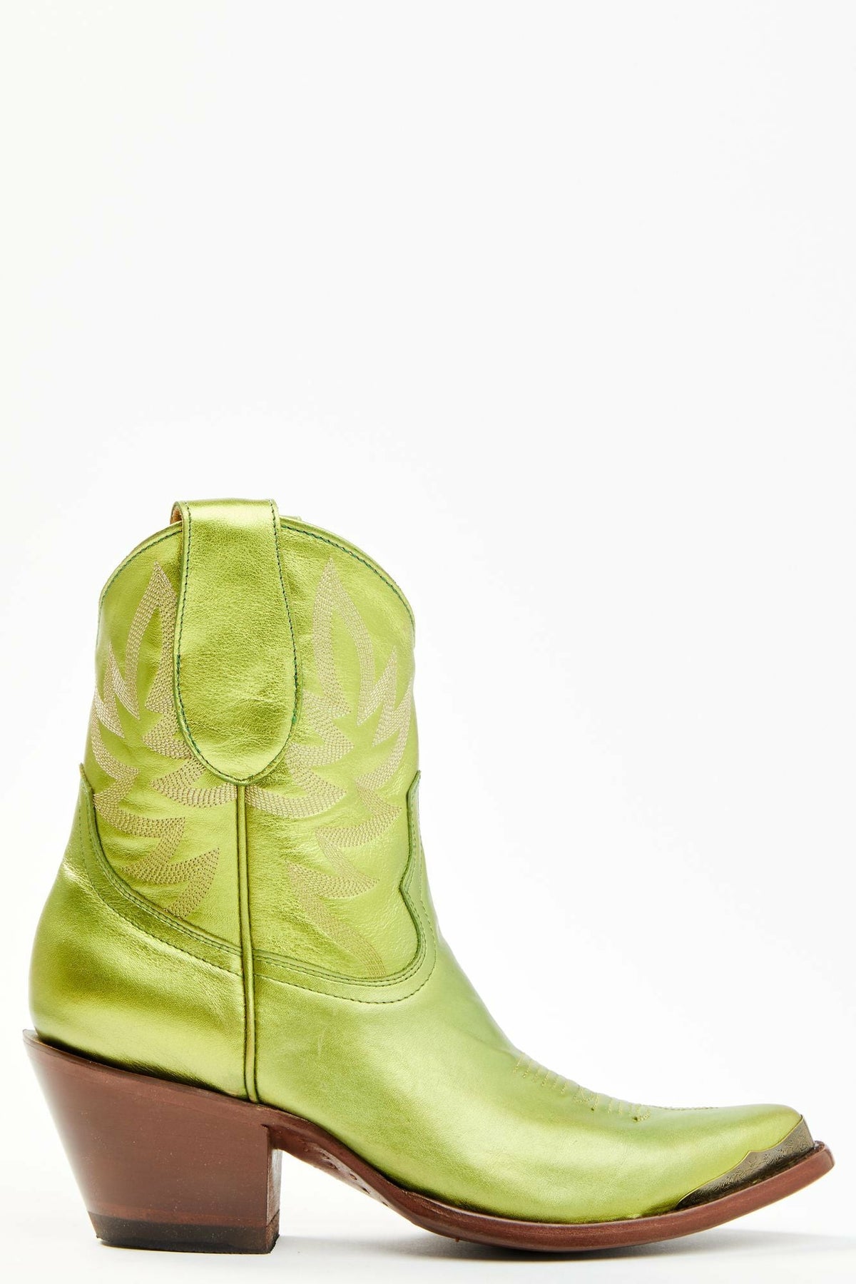 Idyllwind Women | Envy Metallic Green Fashion Leather Western Booties - Round Toe