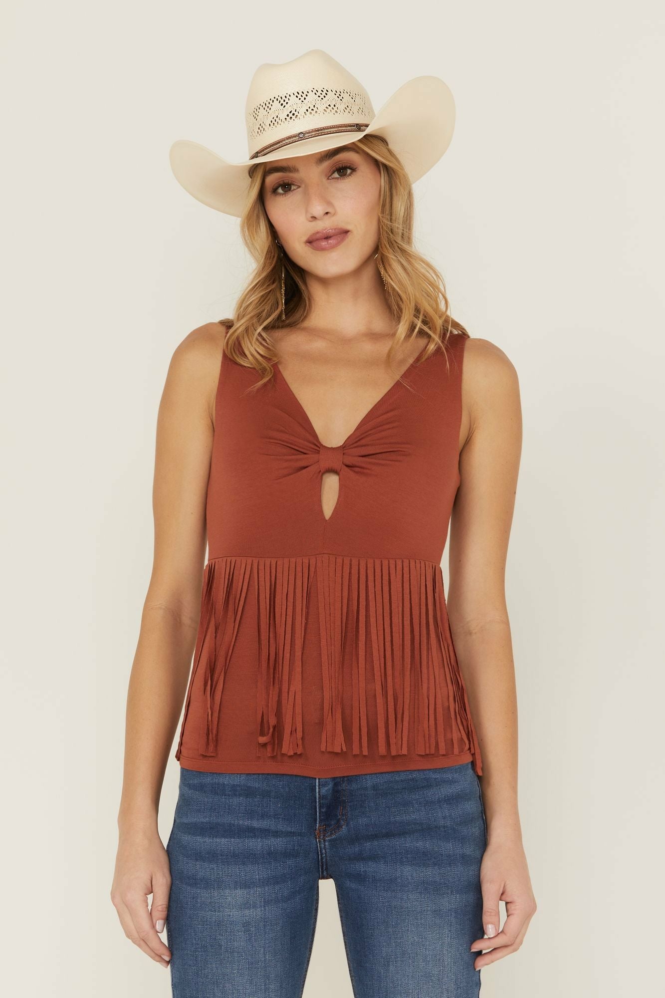 Idyllwind Women | Bluebell Twist & Fringe Top