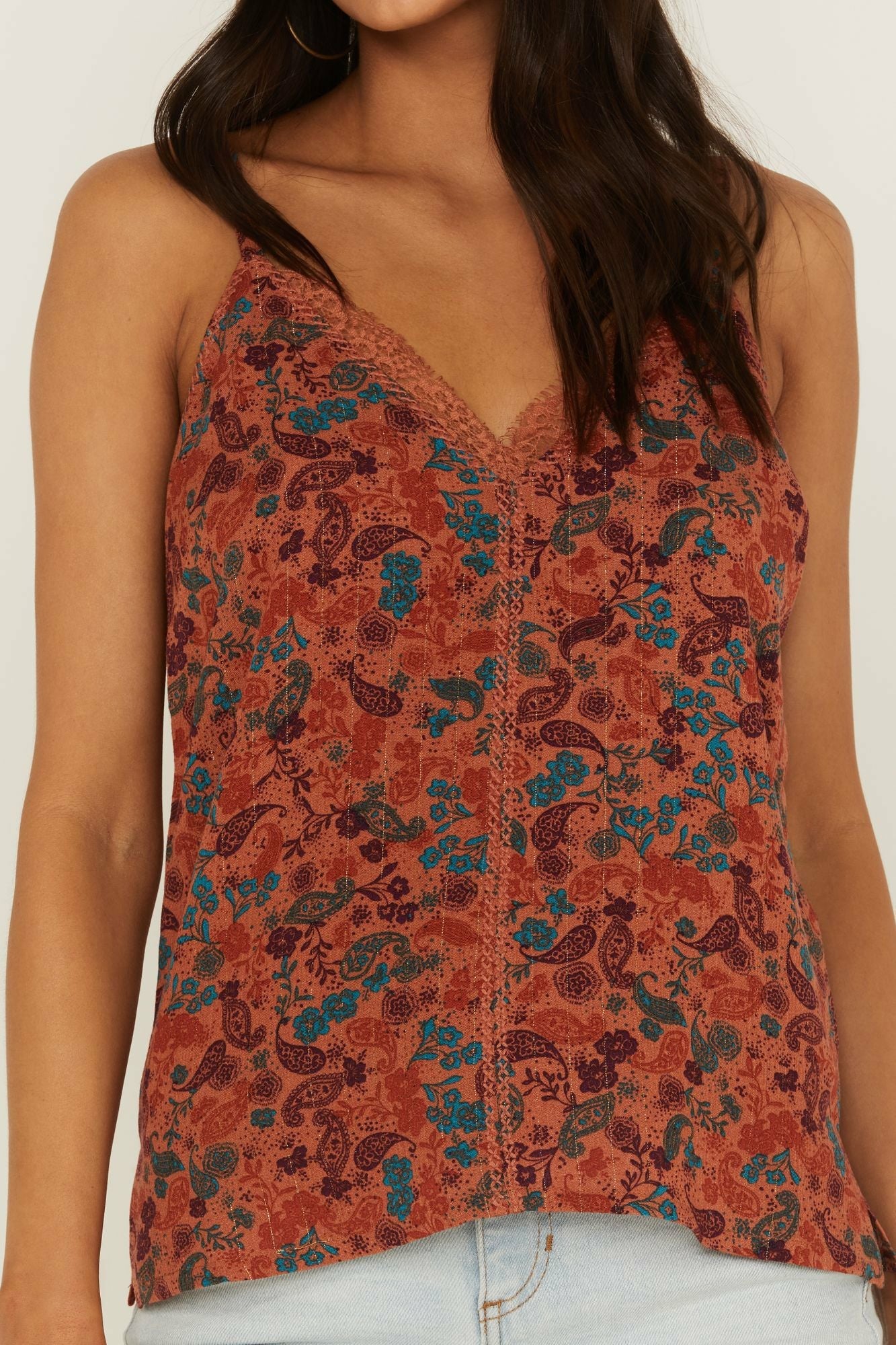 Idyllwind Women | Lurex Little Lace Tank Top