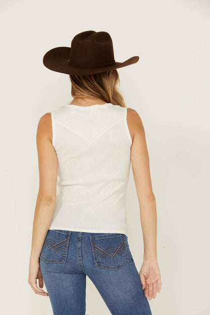 Idyllwind Women | Hillside Road Henley Tank Top