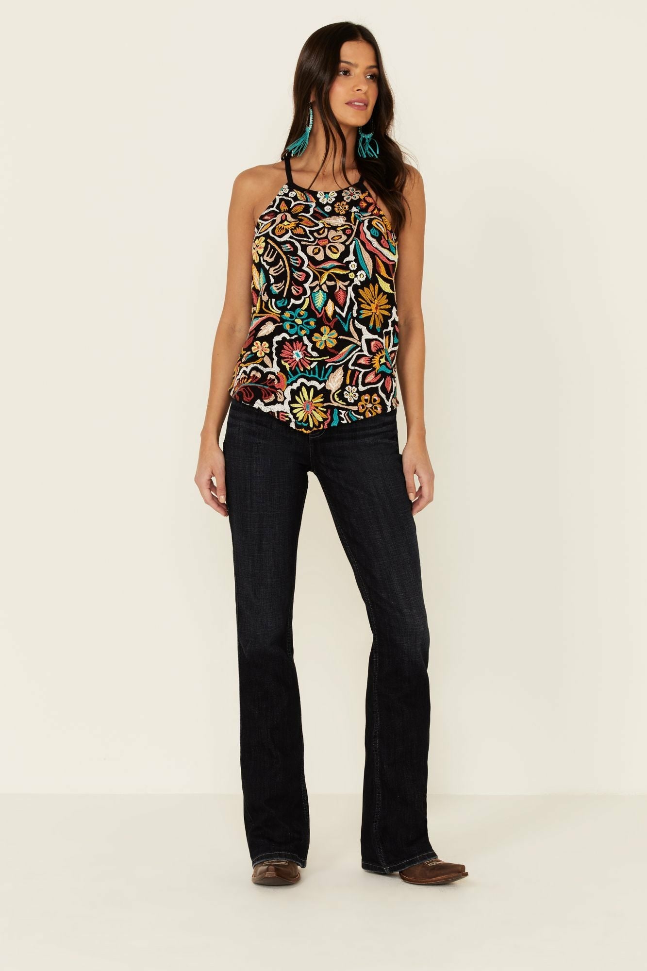 Idyllwind Women | Floral Haze Tank Top