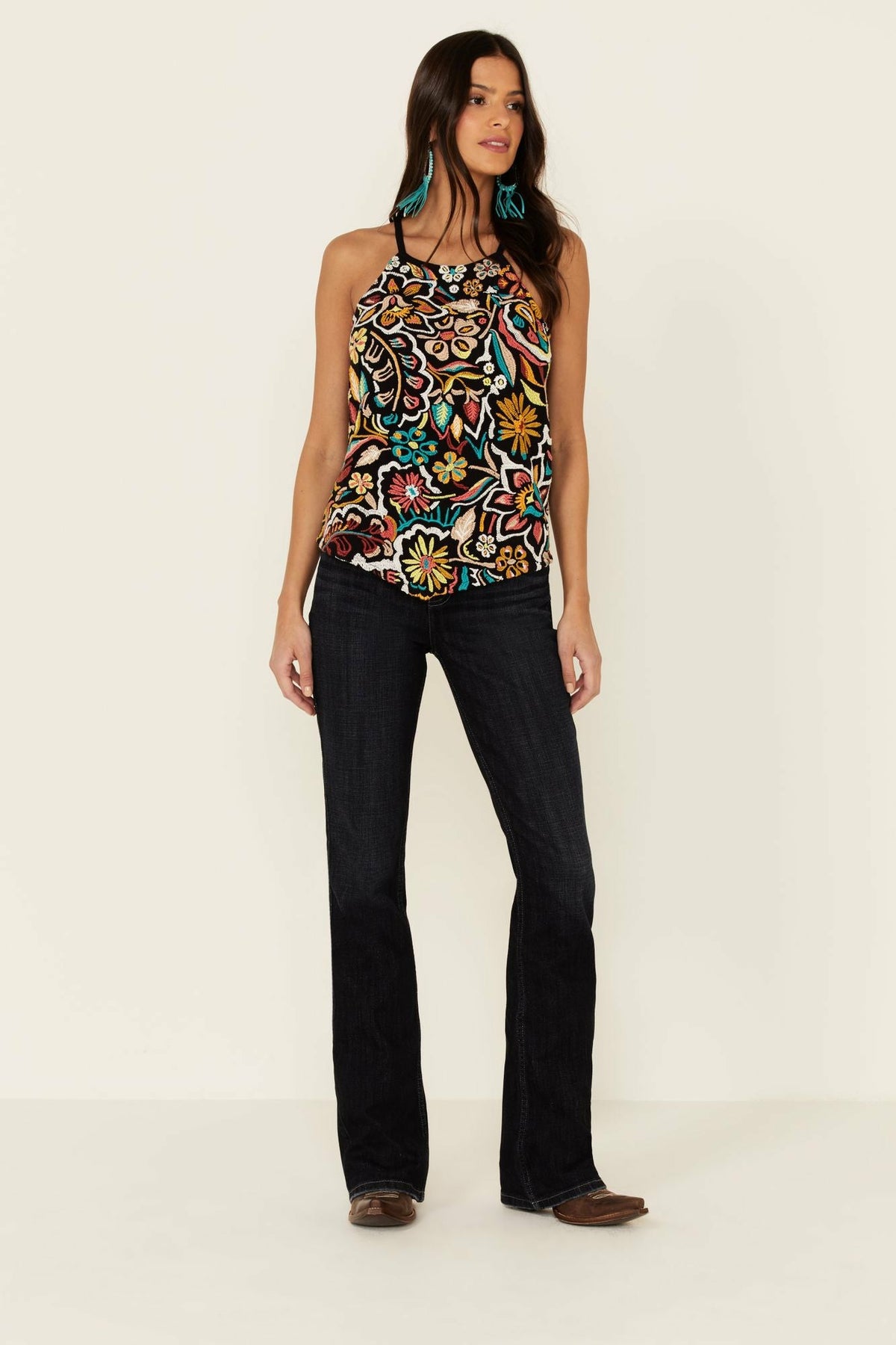 Idyllwind Women | Floral Haze Tank Top