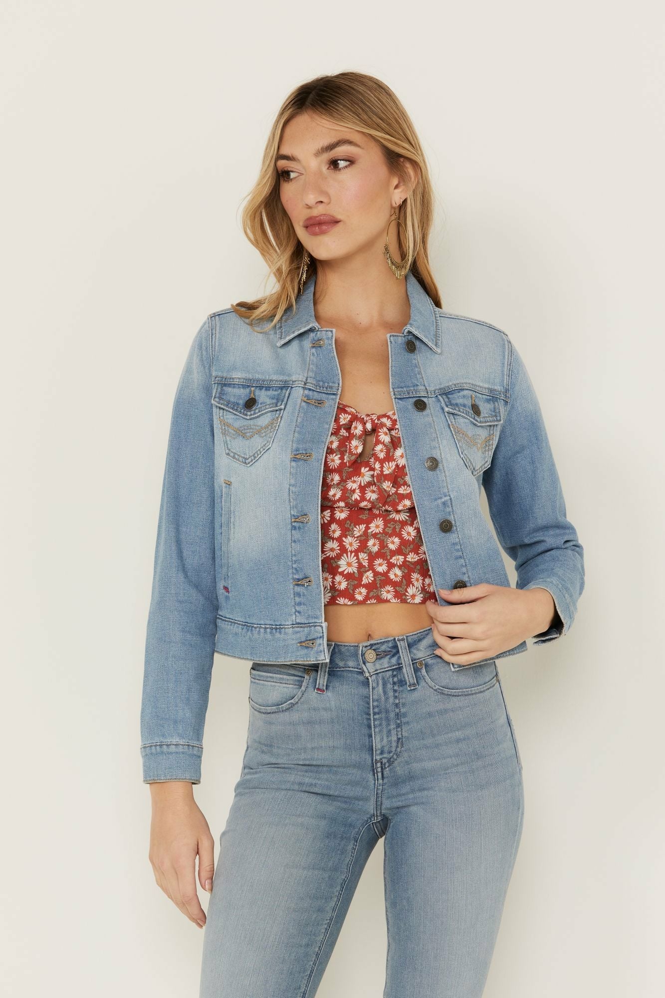 Idyllwind Women | Signature Classic Grapevine Wash Denim Jacket