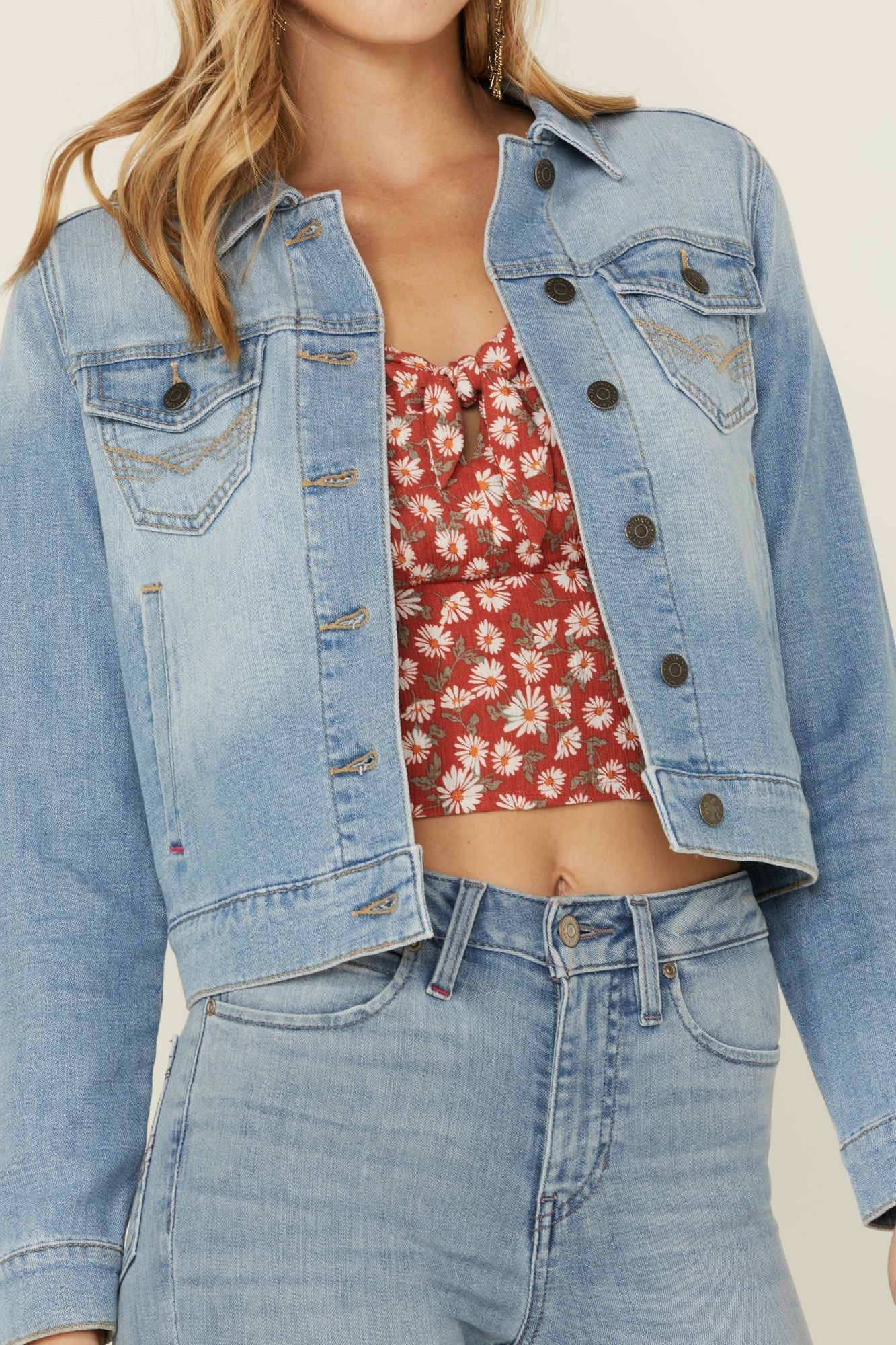 Idyllwind Women | Signature Classic Grapevine Wash Denim Jacket
