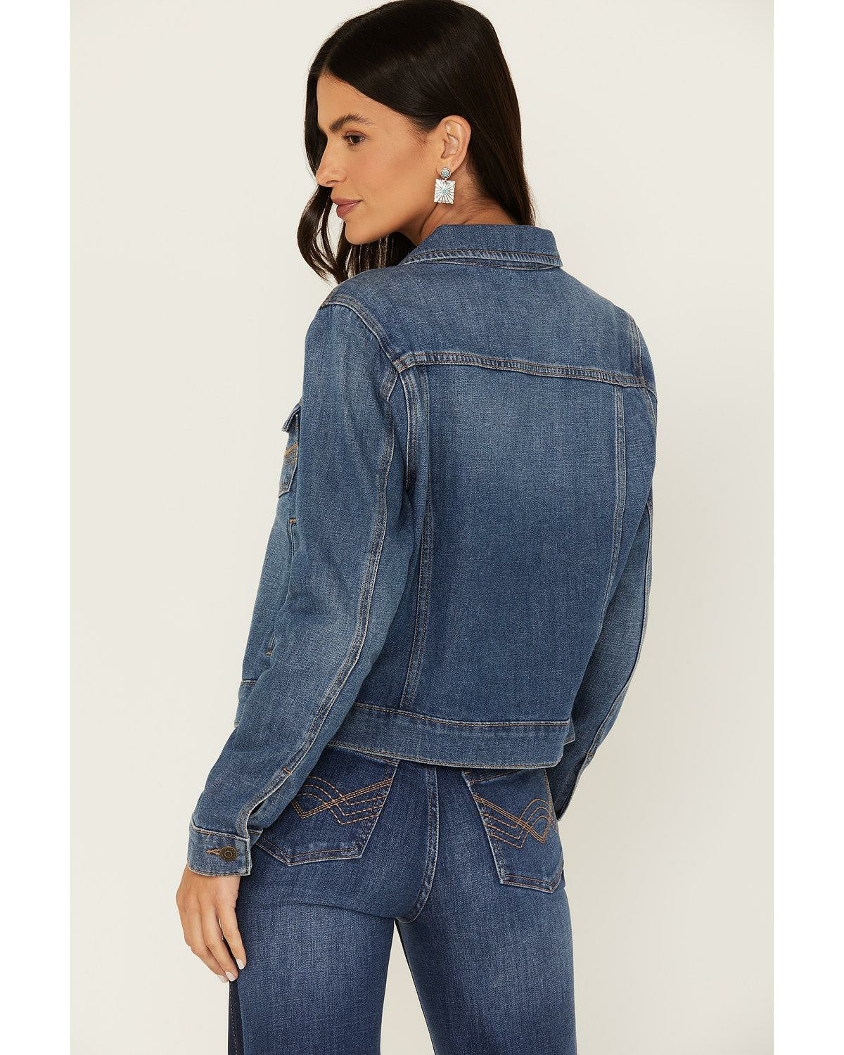 Idyllwind Women | Signature Classic Grapevine Wash Denim Jacket