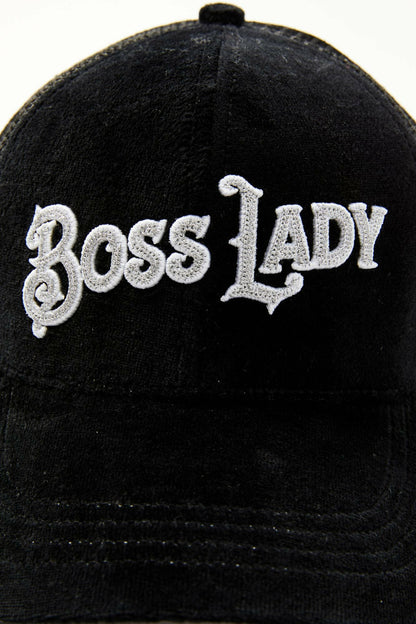 Idyllwind Women | Boss Lady Velvet Mesh Back Baseball Hat