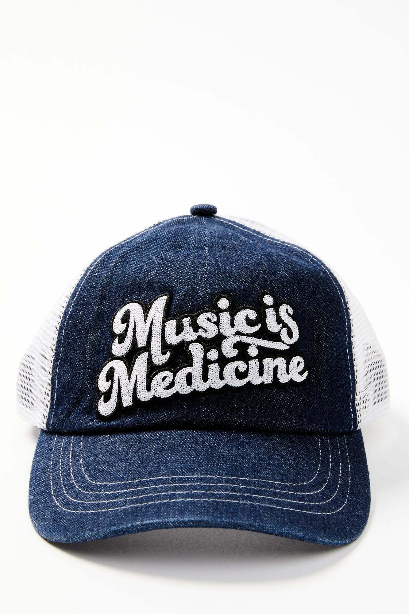 Idyllwind Women | Music Is Medicine Embroidered Mesh Back Ball Cap