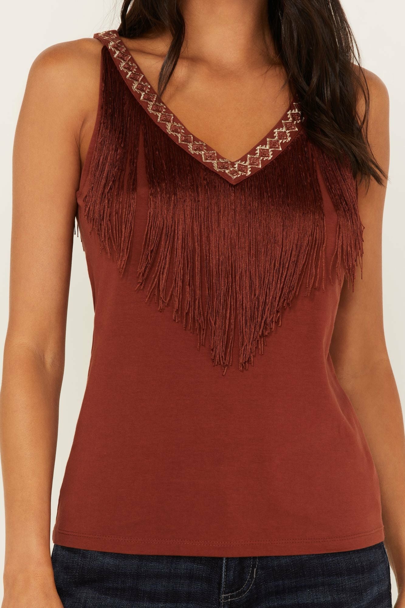 Idyllwind Women | Songstress Embroidered Fringe Tank Top