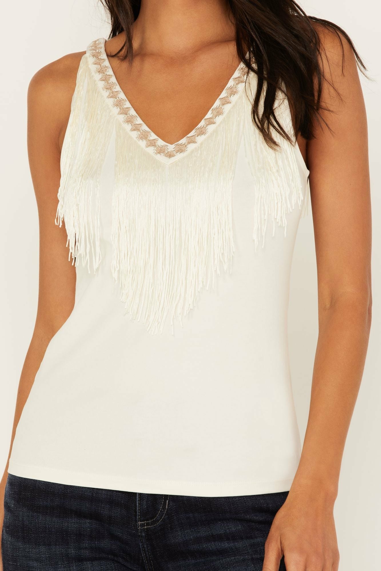 Idyllwind Women | Songstress Embroidered Fringe Tank Top