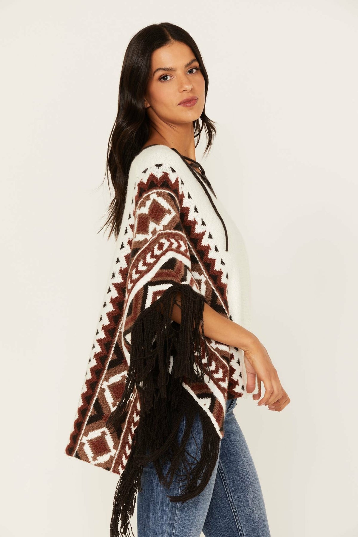 Idyllwind Women | Southwestern Knit Poncho Sweater