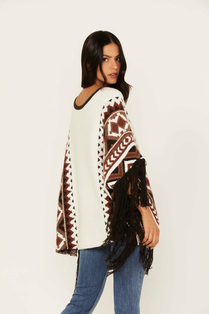 Idyllwind Women | Southwestern Knit Poncho Sweater