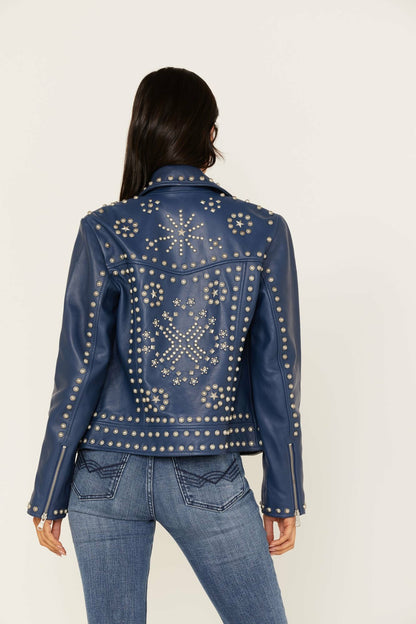 Idyllwind Women | Studded Moto Leather Jacket
