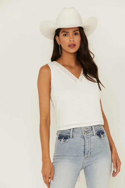 Idyllwind Women | Quail Ridge Lace Back Tank Top