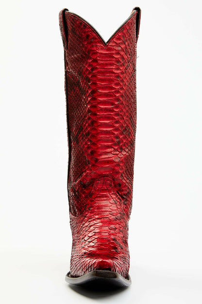 Idyllwind Women | Slay Red Python Tall Western Boots - Snip Toe
