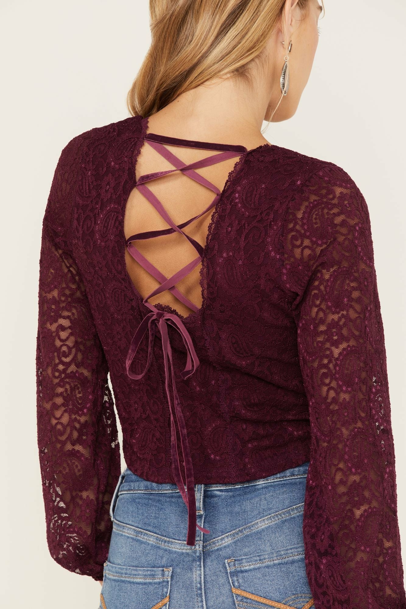 Idyllwind Women | Date Night Floral Lace Crop Top