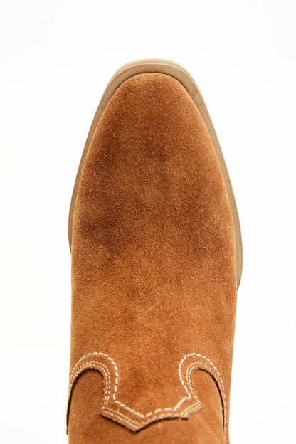 Idyllwind Women | Sidewinder Studded Fringe Suede Fashion Booties - Round Toe