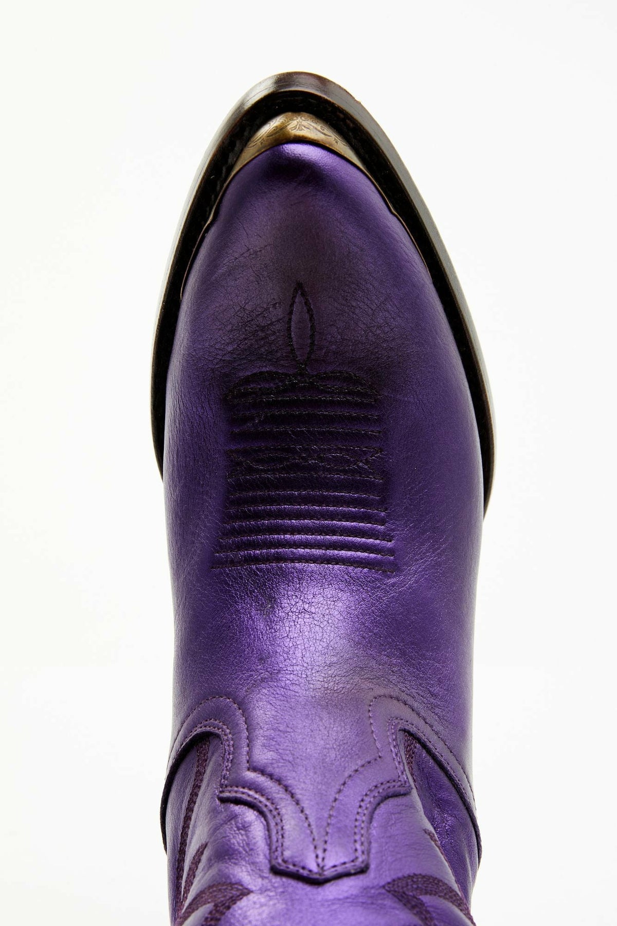 Idyllwind Women | Wheels Metallic Violet Leather Booties - Round Toe